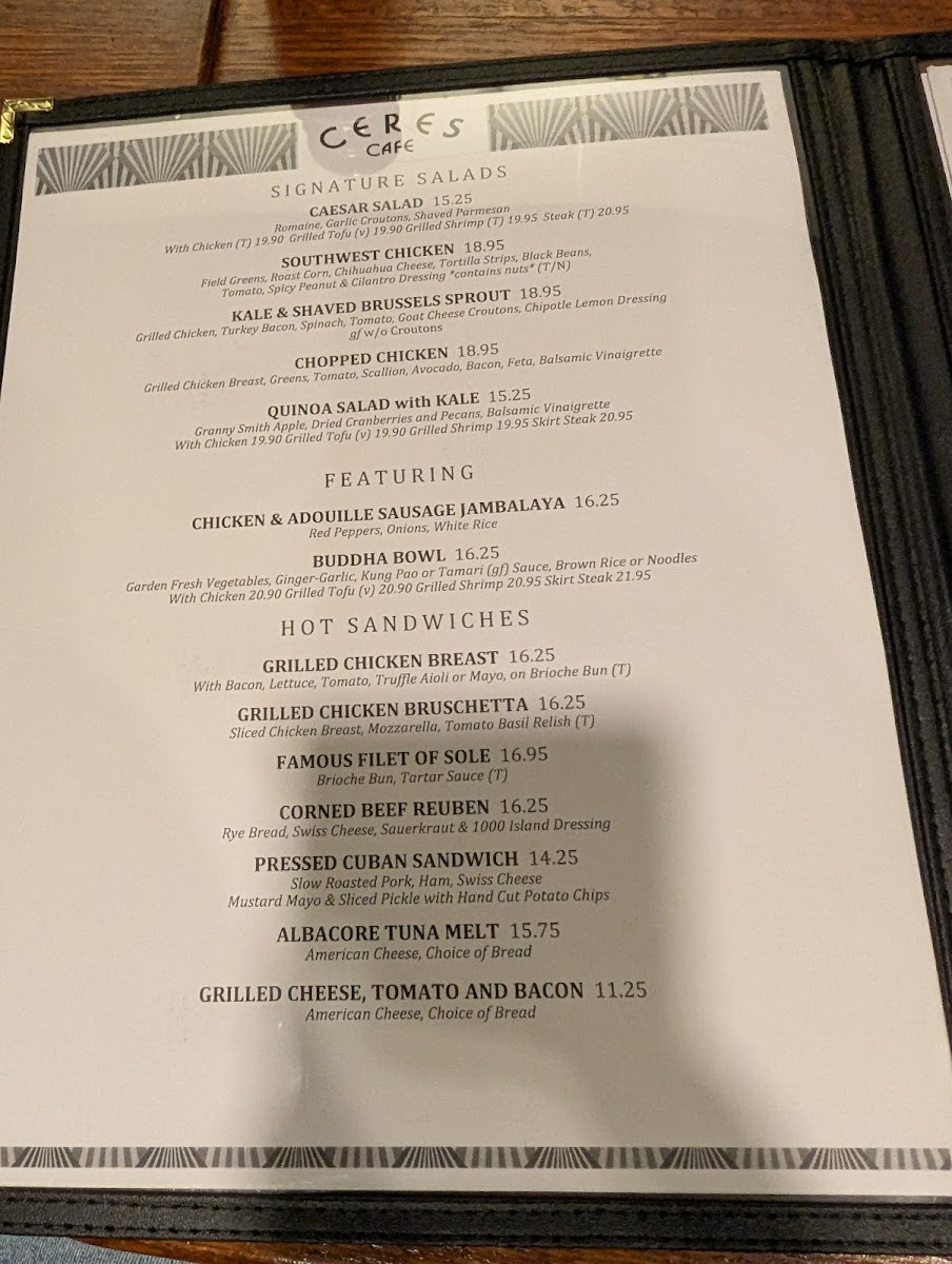 Ceres Cafe Menu - Image 3