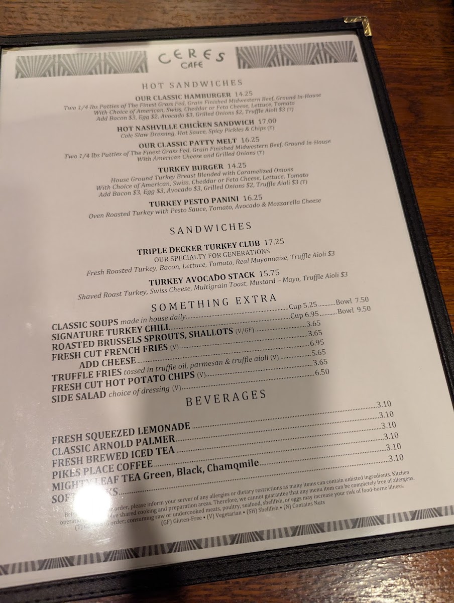 Ceres Cafe Menu - Image 4