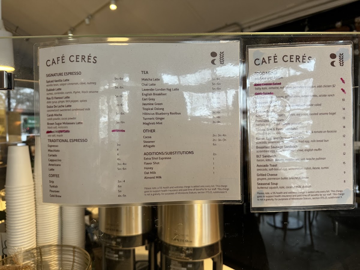 Ceres Cafe Menu - Image 6